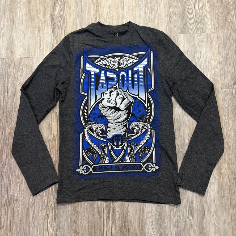 Tapout Mens Medium Y2K Longsleeve Slim Fit Shirt